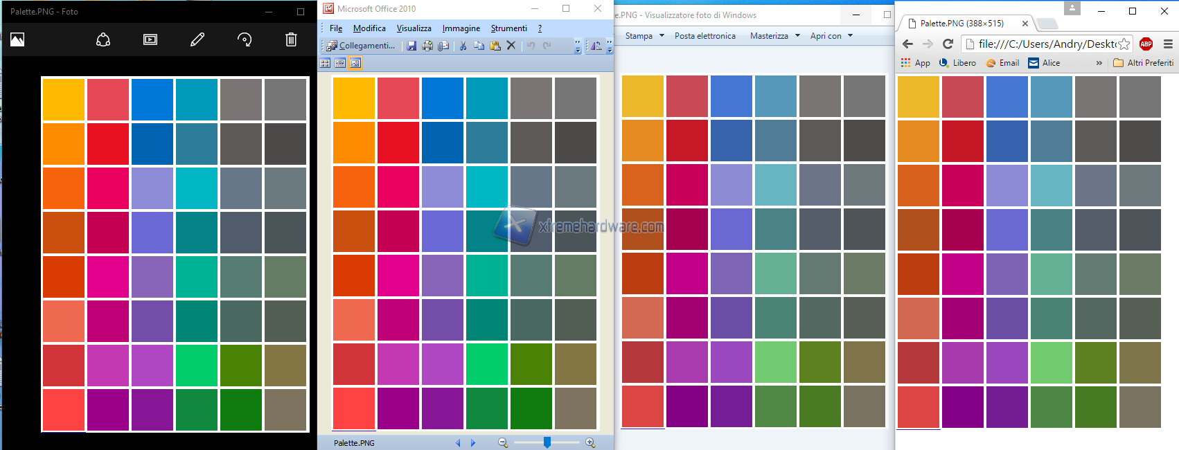 Palette Adobe RGB
